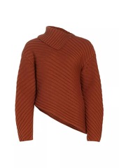 STAUD Engrave Asymmetric Sweater