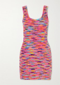 STAUD Gardenia Knitted Mini Dress