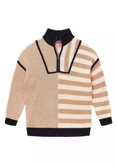 STAUD Hampton Striped Oversized Sweater