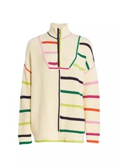 STAUD Hampton Striped Oversized Sweater