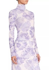 STAUD Helvin Floral Turtleneck