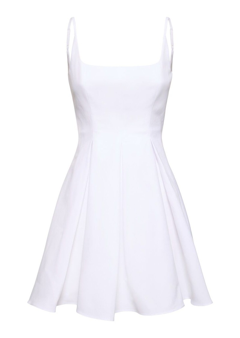 STAUD Joli Cotton Blend Mini Dress