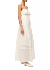 STAUD Kristina Pintuck Sleeveless Midi-Dress