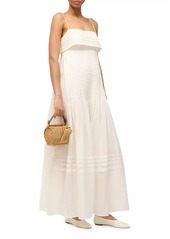 STAUD Kristina Pintuck Sleeveless Midi-Dress