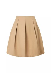 STAUD London Cotton Pleated Skirt