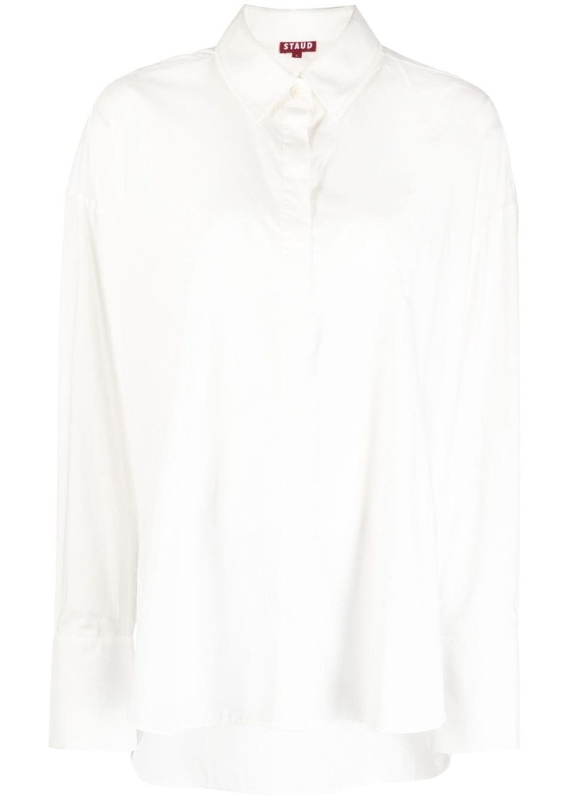 STAUD long-sleeve cotton shirt