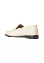 STAUD Loulou Leather Penny Loafers