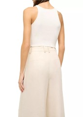 STAUD Luisa Linen Wide-Leg Trousers