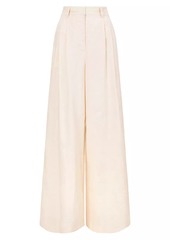 STAUD Luisa Linen Wide-Leg Trousers