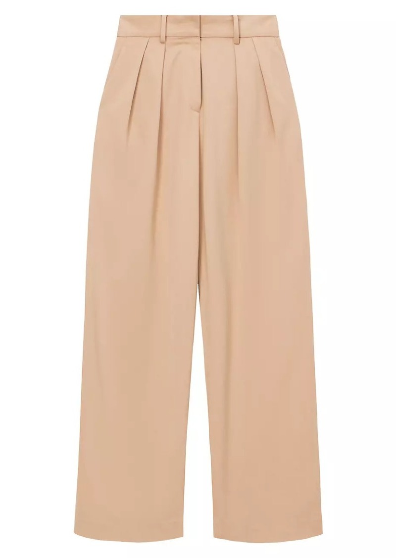 STAUD Luisa Pleated-Front Pants