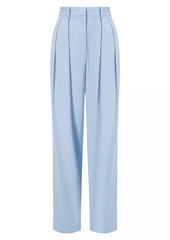 STAUD Luisa Pleated Wide-Leg Pants