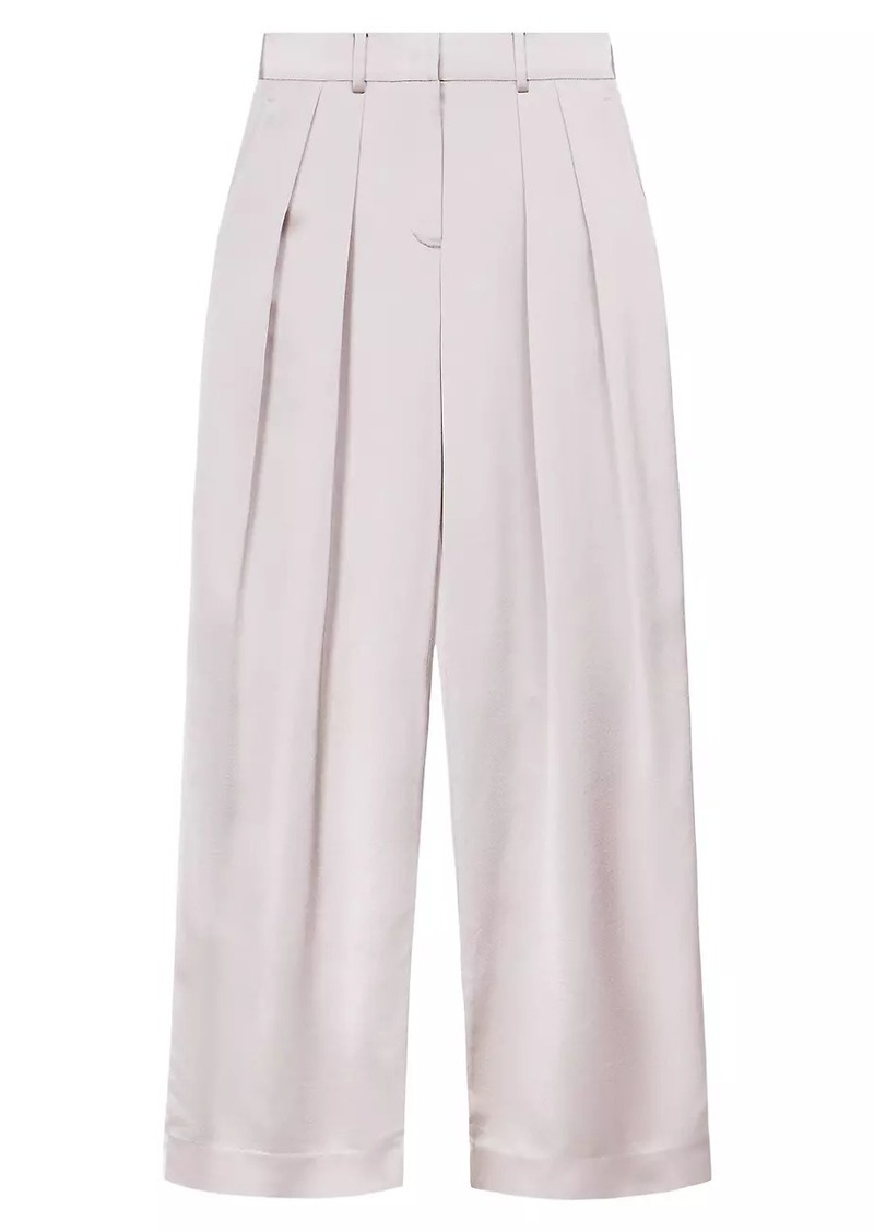 STAUD Luisa Pleated Wide-Leg Pants