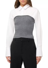 STAUD O'keefe Collared Top