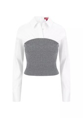 STAUD O'keefe Collared Top