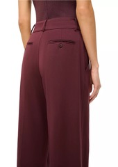 STAUD Prince Mid-Rise Straight-leg Pants