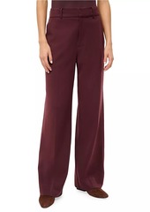 STAUD Prince Mid-Rise Straight-leg Pants