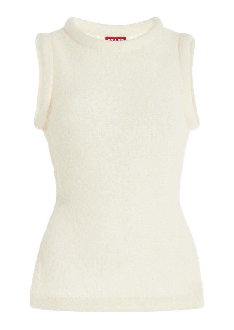 STAUD - Aerin Sleeveless Merino Wool Top - Ivory - L - Moda Operandi