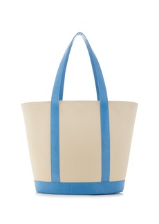STAUD - Allora Leather Tote Bag - Blue - OS - Moda Operandi