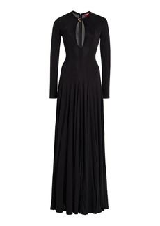 STAUD - Amerie Cutout Jersey Maxi Dress - Black - S - Moda Operandi