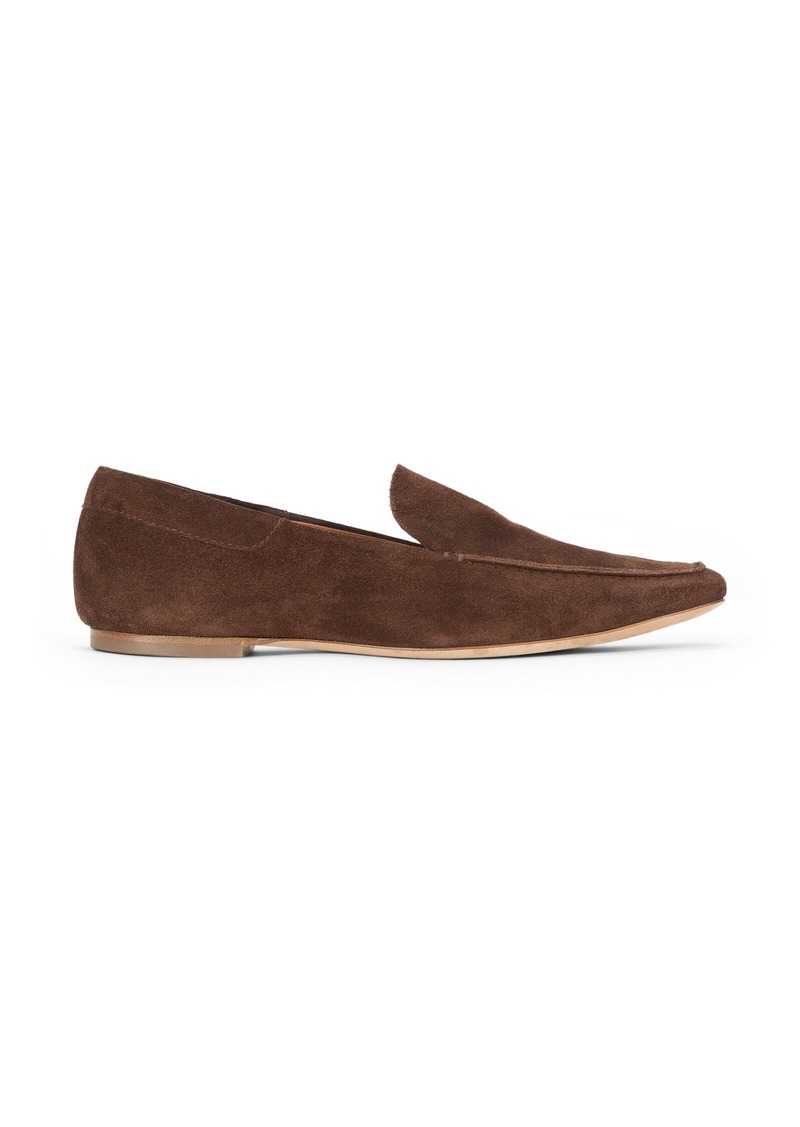 STAUD - Becks Suede Loafers - Brown - IT 36 - Moda Operandi