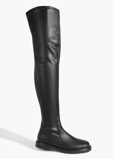 Staud - Belle faux leather over-the-knee boots - Black - EU 36