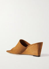 Staud - Blair suede wedge mules - Brown - EU 36