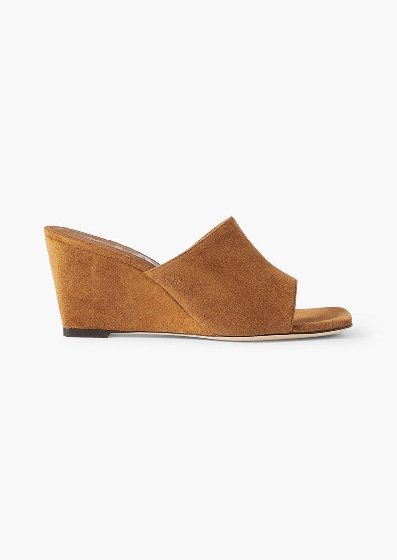 Staud - Blair suede wedge mules - Brown - EU 36