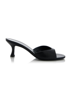 STAUD - Brigette Leather Mules - Black - IT 37 - Moda Operandi