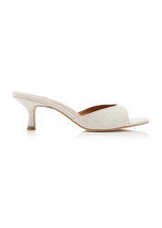 STAUD - Brigitte Canvas Mules - Neutral - IT 38.5 - Moda Operandi