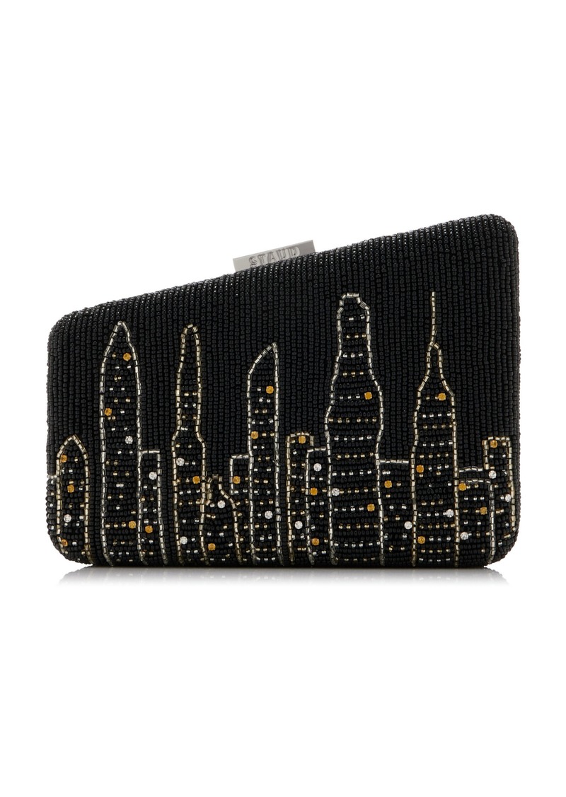 STAUD - Carmella Beaded Clutch - Black - OS - Moda Operandi