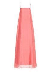 STAUD - Delfina Satin Maxi Dress - Pink - S - Moda Operandi