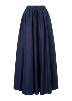 STAUD - Eden Nylon Maxi Skirt - Navy - S - Moda Operandi