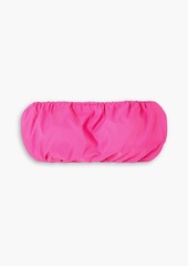 Staud - Gigi strapless taffeta bandeau bra top - Pink - L