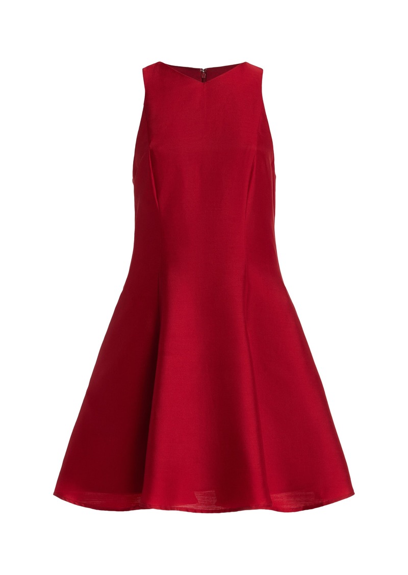 STAUD - Heike Sleeveless Wool-Blend Mini Dress - Red - US 12 - Moda Operandi