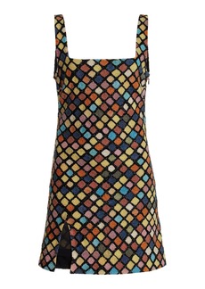 STAUD - Le Sable Beaded Mini Dress - Multi - L - Moda Operandi