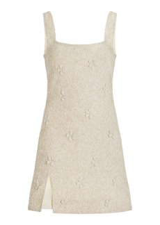 STAUD - Le Sable Embellished Mini Dress - Ivory - L - Moda Operandi