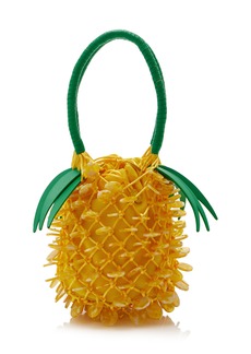 STAUD - Pietro Beaded Pineapple Bag - Yellow - OS - Moda Operandi