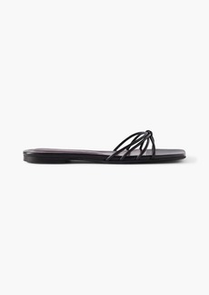 Staud - Pippa knotted leather sandals - Black - EU 40