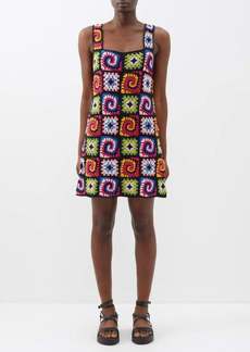 Staud - Psychedelic Cotton-crochet Mini Dress - Womens - Multi