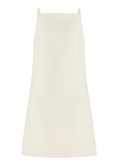 STAUD - Rhythm Crepe Mini Dress - Neutral - XS - Moda Operandi