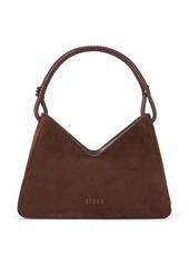 STAUD - Valerie Suede Shoulder Bag - Brown - OS - Moda Operandi