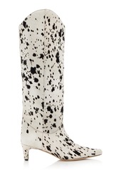STAUD - Wally Calfhair Western Knee Boots - Animal - IT 36 - Moda Operandi