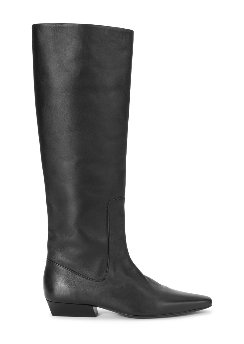 STAUD - Wally Leather Knee Boots - Black - IT 36.5 - Moda Operandi