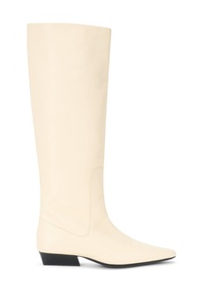 STAUD - Wally Leather Knee Boots - White - IT 36.5 - Moda Operandi