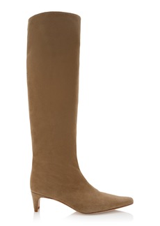 STAUD - Wally Suede Knee Boots - Tan - IT 39 - Moda Operandi