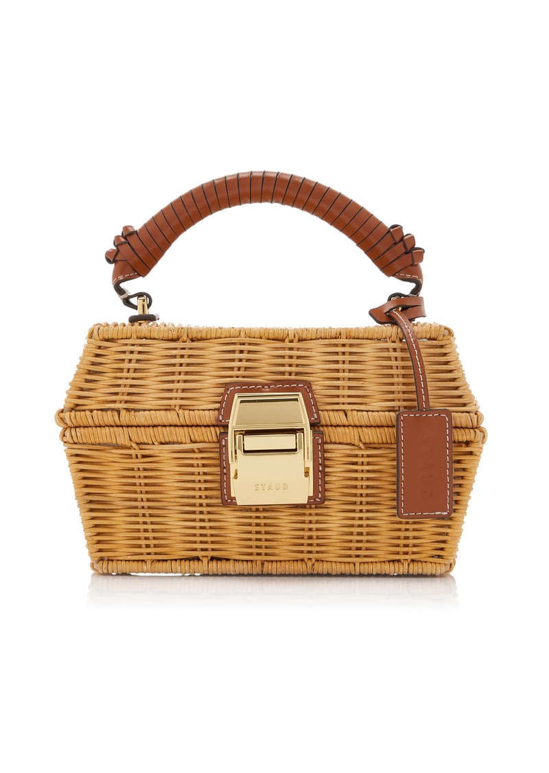 STAUD - Wicker Tackle Box Bag - Neutral - OS - Moda Operandi