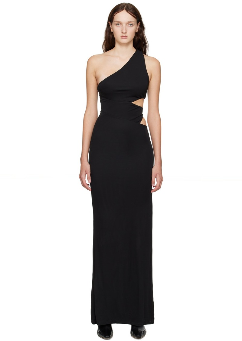 Staud Black Letta Maxi Dress