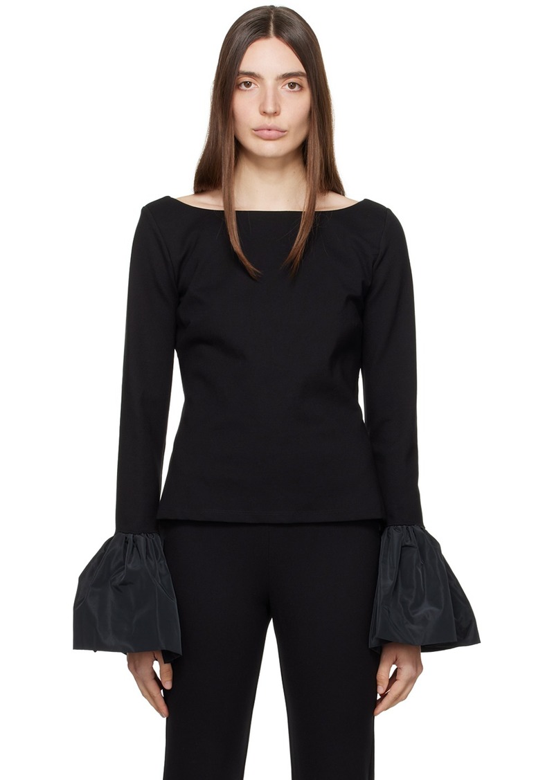 Staud Black Paige Blouse