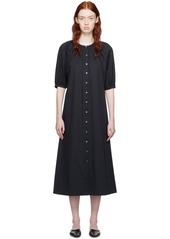 Staud Black Vincent Midi Dress