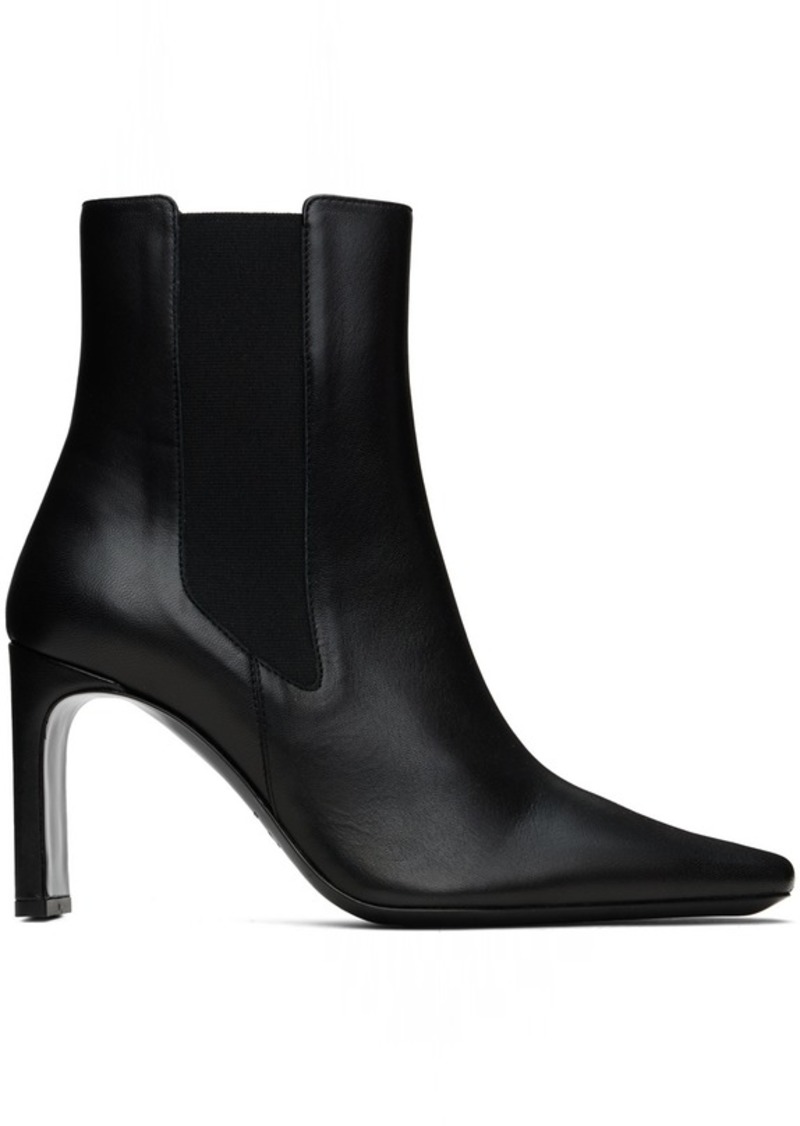 Staud Black Wally High Heeled Ankle Boots